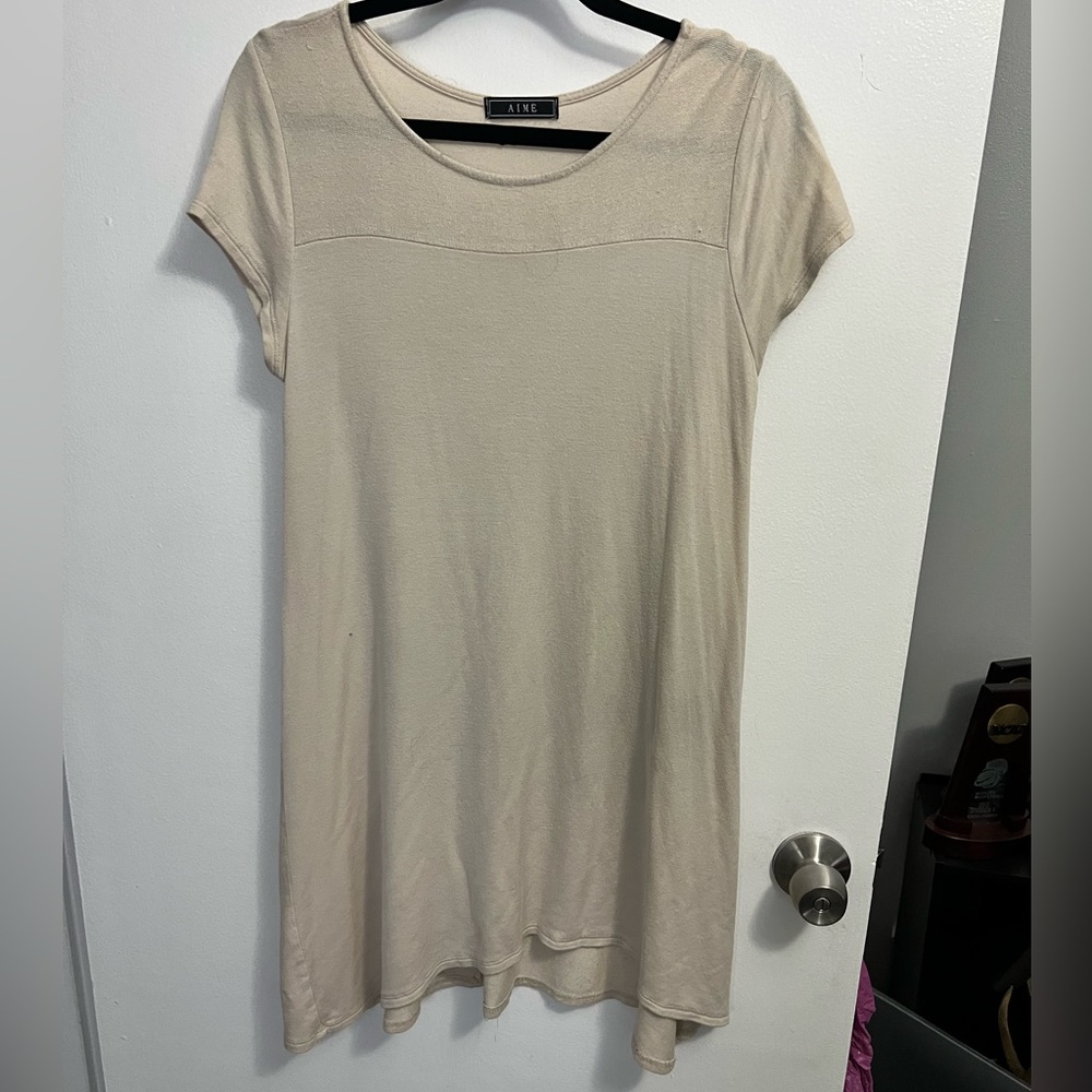 Tan swing dress